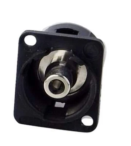 Switchcraft EHRCA2BXPKG RCA Connector Panel Mount Feedthrough Female, Black - Picture 1 of 1
