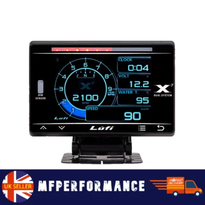 LUFI X7 Gauge OBD GPS Head-up Display Turbocharged Oil Temperature NEW X1 / XS - Image 1 of 4