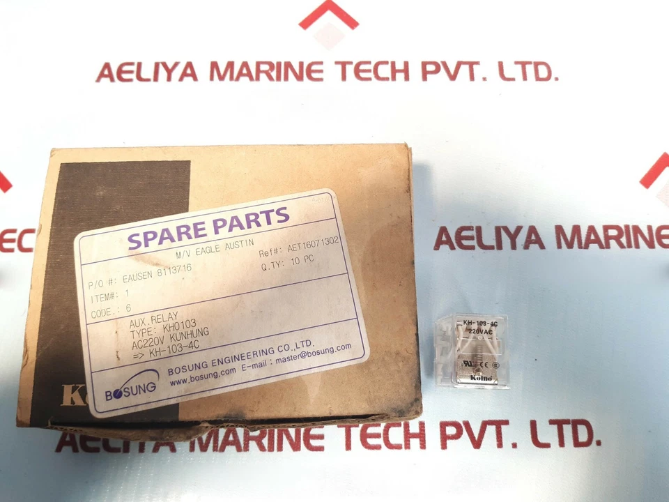 Lot of 10X Koino KH-103-4C Miniature Power Relay 220VAC KH0103 24VDC,3A - Image 1 of 4