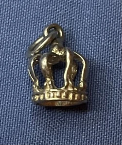 Kleiner Vintage Sterling Silber Krönung Krone Charm/Anhänger •0,7 Gramm• - Bild 1 von 5