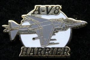 AV-8 HARRIER JET FIGHTER LAPEL-HAT PIN UP USS US MARINES PILOT CREW TIE TAC WOW! - Picture 1 of 24