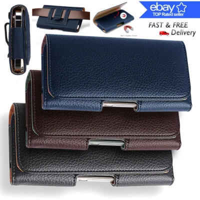 Funda Funda de cuero horizontal para Motorola Moto G5 G4 G6 Plus G7 G8 Play Foto 1 de 4