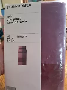 Ikea BRUNKRISSLA Twin Duvet cover and pillowcase Purples - NEW - Picture 1 of 3