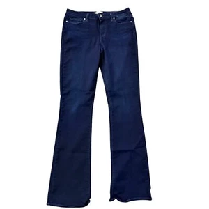 Pantalones de mezclilla para mujer Paige lavados oscuros elásticos Manhattan bootcut altos (largos) talla 31/12 - Imagen 1 de 8