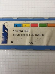 WNT - 7 x neue Hartmetall U Bohreinsätze XOMT 020204 SN CWN40 CNC - Bild 1 von 2