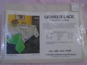 Vintage Quaker Lace Tablecloth Liner 66" x 85" Oblong #9923 - Picture 1 of 2