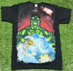 NWT'S 2007 Marvel Mad Engine Hulk Comics T-Shirt Men's S Black Dead Stock - Picture 1 of 4