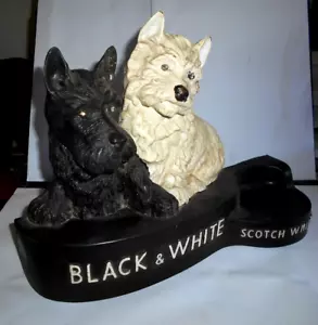VINTAGE BLACK & WHITE SCOTCH WHISKEY BOTTLE STAND c1930 BATTERY OPERATED EYES - Picture 1 of 5