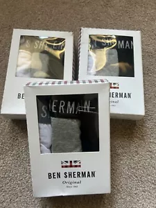 Ben Sherman Original Mens Briefs 3 Pack Designer Underwear, new in box - Picture 1 of 4
