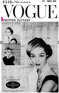 Vogue 9328 Pattern Designer John Frederics PROFILE Hat Chemo Alopecia - Picture 1 of 5