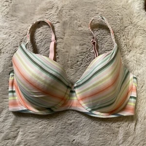 Victoria’s Secret 36DD Body By Victoria Colorful Stripe - Picture 1 of 9