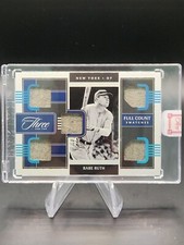 2022 Panini Three and Two Baseball BABE RUTH Full Count Swatches 1/1 - Yankees