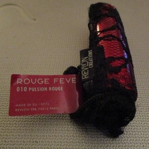 Revlon Creations Rouge Fever Lipstick 10 Pulsion Rouge Lace case Limited Edition - Picture 1 of 2