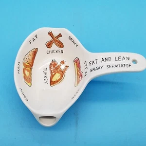 DE COLECCIÓN CERÁMICA GRASA Y SALSA MAGRA SEPARADOR SALSA BARCO PLATO CUENCO CON ASA - Imagen 1 de 7