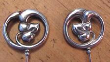 A pair of Beautiful Long Charles Horner Hat Pins, Full Chester Hallmark 1911