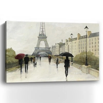 Parisian Rainy Day Unframed Print Wall Art - Imagem 1 de 4
