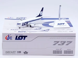 LOTE de 1:200 JC Wings Polish Airlines Boeing B737-500 SP-LKC modelo de avión fundido a presión - Imagen 1 de 15