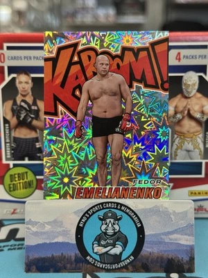 2025 Debut Panini Combat Anthology Fedor Emelianenko KABOOM SSP Estuche Hit Foto 1 de 2