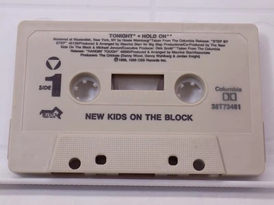 New Kids On The Block Tonight / Hold On Cassette Single 1990 Columbia - Image 1 of 2