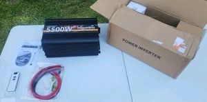 JARXIOKE 5500W 12V Power Inverter with Type-C, 3 AC Outlets & Remote #R018 - Picture 1 of 8