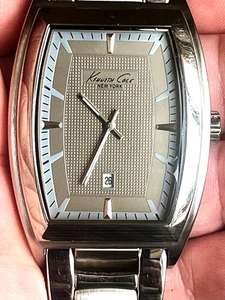 2015- Superbo orologio da polso uomo KENNETH COLE KC3690 calendario. Acciaio 50m con r. - Foto 1 di 7