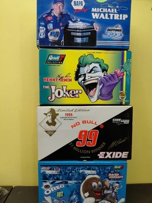 NASCAR Revell 1:24 Diecast Lote de 4 Coches Waltrip Earnhardt Jr Joker Foto 1 de 4