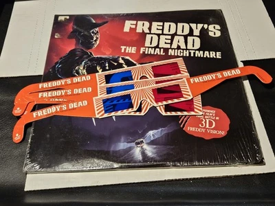 Freddy's Dead The Final Nightmare in 3-D W/ 4X-3-D Glasses (1992) Laserdisc LD - Image 1 of 4