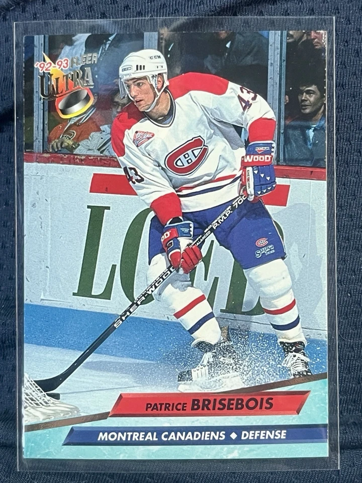 1992-93 Fleer Update NHL - Patrice Brisebois Montreal Canadiens #325 Defense 🏒 - Image 1 of 2