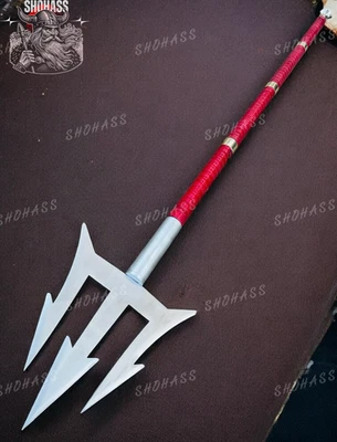 Hecho a mano Aquaman Tridente de Neptuno - 62" réplica decorativa utilería cosplay regalo Foto 1 de 4