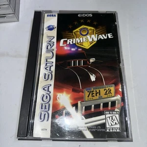 Sega Saturn Crime Wave CASE AND MANUAL ONLY NO GAME INCLUDED - Picture 1 of 16