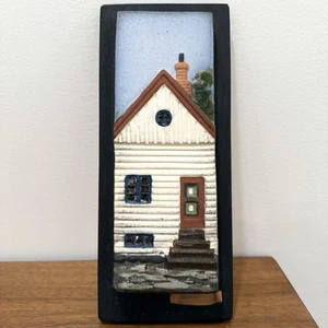 Vintage Allan Hytholm Keramik Ceramic Tile Village Denmark Danish Folk Art 10" - Picture 1 of 7