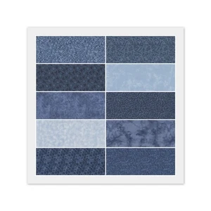 Multiple AZUL 100% Tela Algodón - 40) PAQUETE DE DIJES DE 5", 20) PASTEL DE CAPAS DE 10" - Imagen 1 de 13