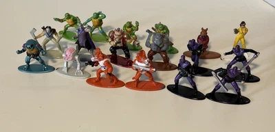 Jada Nano Metalfigs Diecast - TMNT Miniature Figures Complete Set Of 18 - Image 1 of 4
