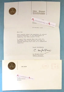 ● DOUGLAS DEANE Ornithologist Ulster Museum Botanic Gardens Belfast Lettre 1976 - Picture 1 of 1