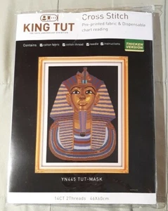 King Tut Kreuzstich NEU YN445 Tut-Maske dicke Version 14 CT 2 Fäden - Bild 1 von 2