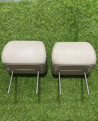 Conjunto de pares 07 - 14 GM SUV couro cinza encosto de cabeça dianteiro Chevrolet GMC Tahoe Yukon - Imagem 1 de 4