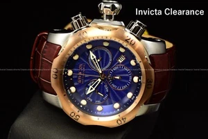 INVICTA RESERVE 54MM VENOM HERREN SCHWEIZER CHRONOGRAPH KLASSISCH BRAUN LEDER SS UHR - Bild 1 von 11