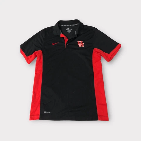 Black Nike Dri-Fit UH Houston Cougars Polo Shirt Men's S Small Cover
