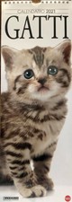 Calendario Da Parete Verticale Stretto Cuccioli Animali Gatti Anno 2021