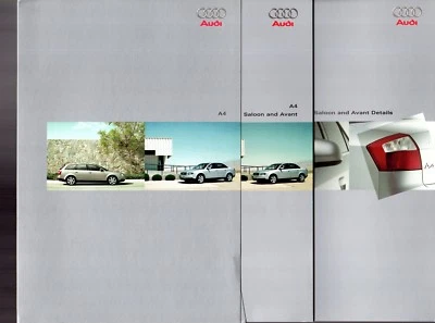Портфолио брошюр по продажам на рынке Великобритании Audi A4 Saloon & Avant 2002-03 - Изображение 1 из 2