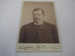 Victorian Antique Cabinet Card 6.5” x 4.25” Circa late 1800's Napoleon, Ohio - Picture 1 of 4