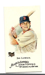2008 TOPPS ALLEN & GINTER'S BASEBALL MINI 308 JED LOWRIE RED SOX SP RC - Picture 1 of 2