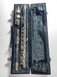 Yamaha 285SII versilberte Querflöte im Koffer Made in Japan - Bild 1 von 15