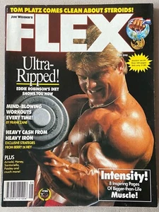 FLEX Bodybuilding Magazine May 1990 Cover Eddie Robinson 9514* - Picture 1 of 3