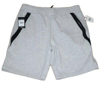 Pantalones Cortos de Salón Para Hombre Gris Jaspeado Tejido Pull-On Cremallera Bolsillos Talla Pequeña ~NUEVO CON ETIQUETAS~PONY~ Foto 1 de 2