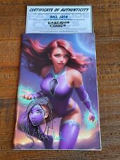 TALES OF THE TITANS #1 WILL JACK REMARK SKETCH COA STARFIRE VIRGIN VARIANT-B