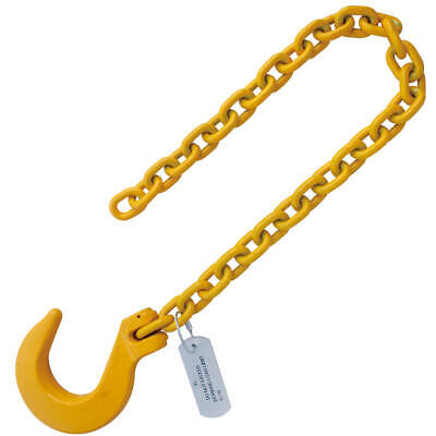 3/8 X5' G80 Foundry Hook Recovery Chain For Tow Rollback Wrecker • 90.40$