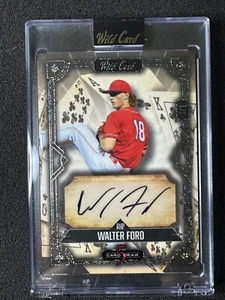 2024 Wild Card 5 Card Draw Walter Ford Auto #1/1 - Picture 1 of 2