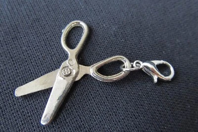 Schere Charm Anhänger Frisörin Schneidern Nähen Schneiderin Miniblings silber - Bild 1 von 3