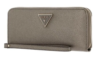 GUESS monedero Meridian SLG Large Zip Around Wallet Pewter - Imagen 1 de 4